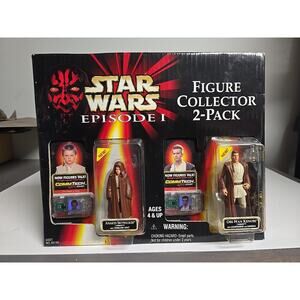 Hasbro Star Wars Anakin Skywalker Obi-Wan Kenobi 2-Pack Sam's Club Sealed 1999